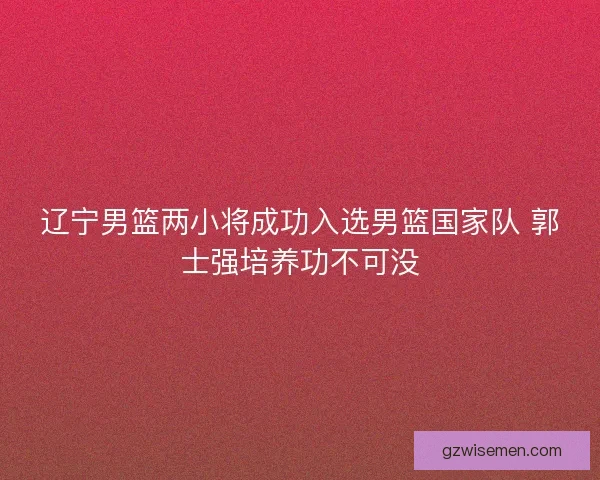 辽宁男篮两小将成功入选男篮国家队 郭士强培养功不可没 辽宁男篮两小将成功入选男篮国家队 郭士强培养功不可没